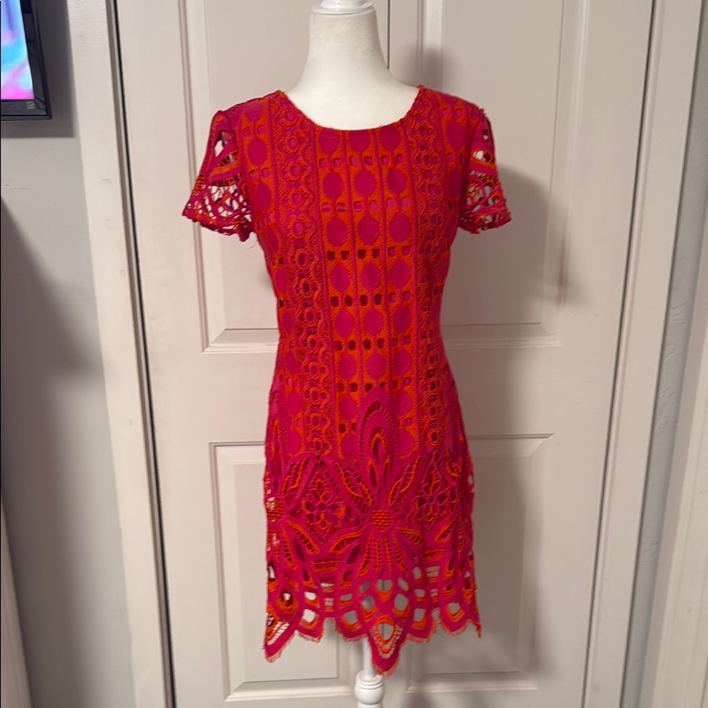 Mad for love Elegant Red Lace Dress